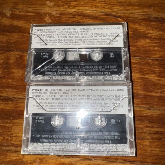 Andy GRIFFITH Cassettes FHC 1 & 2 SIDESPLITTING COMEDY & SONGS New Sealed - Picture 5 of 5